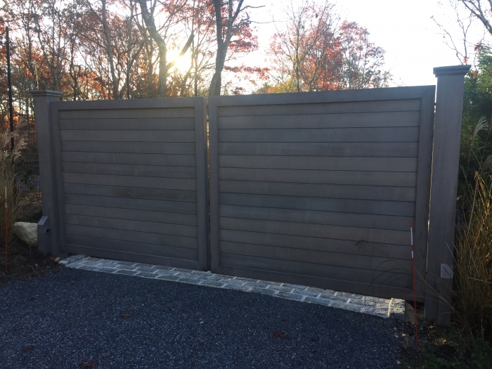 Custom Solid Red Cedar Gates with Internal Galvanized Steel Frame