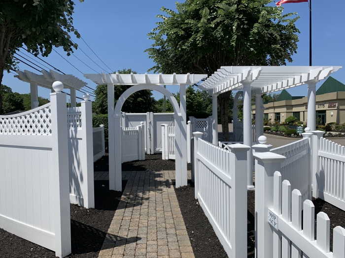 PVC Pergola with Arch