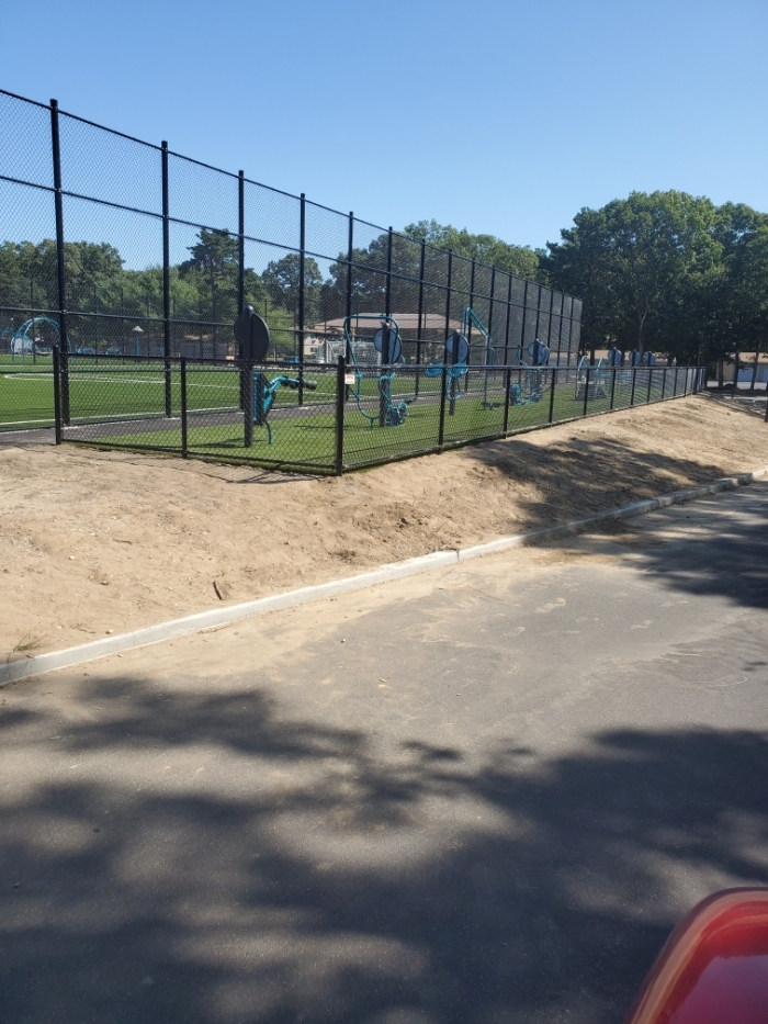 Black Chain Link Playground Fence